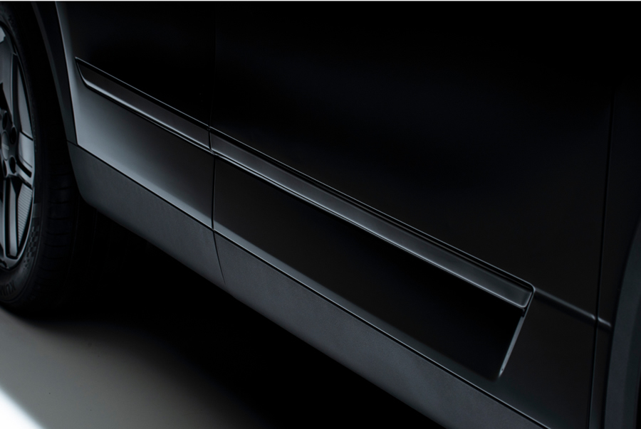 Side Decorative Strips Blacked Out